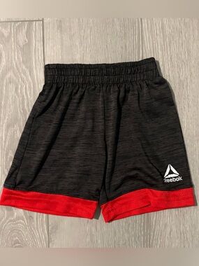 Reebok Black Shorts with Red Hem - Athletic Performance. Boys 24 months